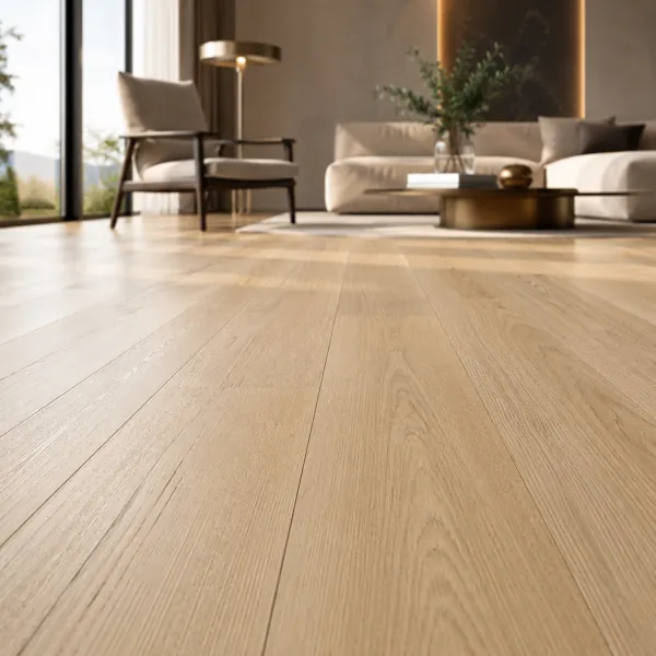 Light Natural Oak Parquet Texture – Soft Beige Broad Planks back
