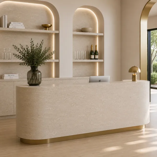Beige Marble Texture – Fine Porous Speckled Surface back