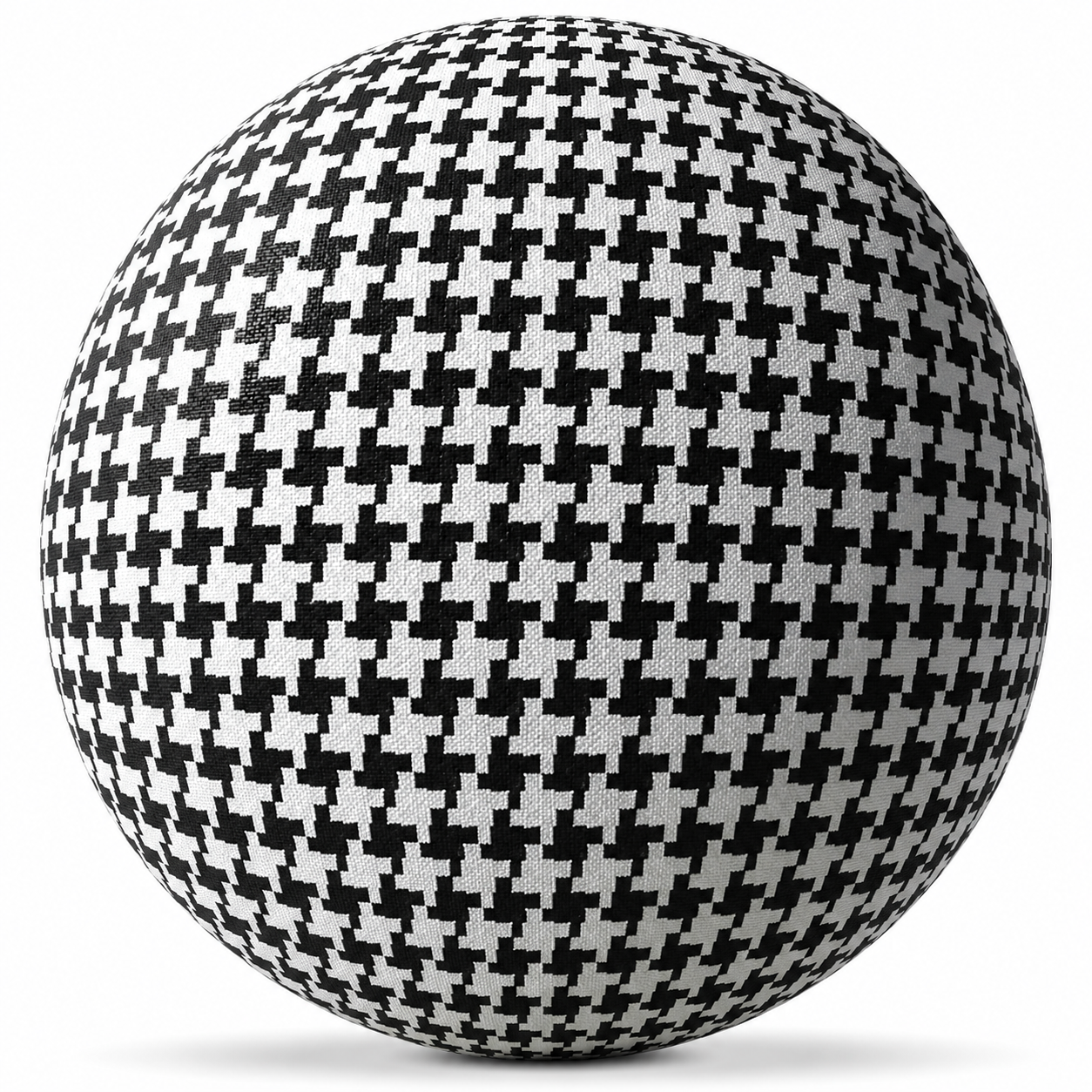 Black & White Houndstooth Fabric Texture