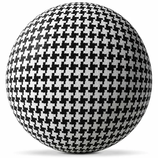 Black & White Houndstooth Fabric Texture