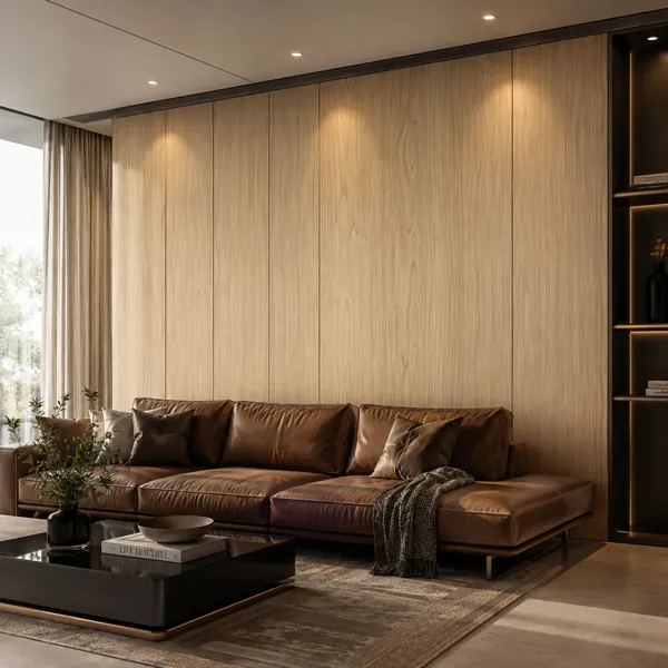 Light Beige Fine Linear Grain Wood Texture back