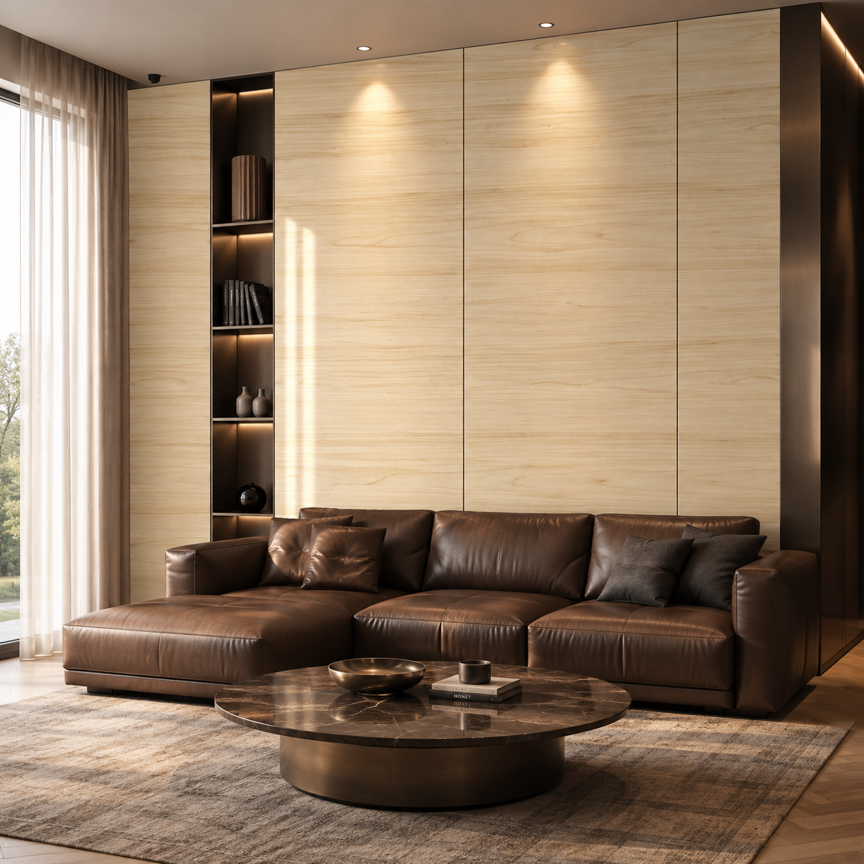 Pale Cream Fine Grain Wood Texture 2