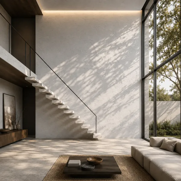 White Fine Pore Rough Concrete Texture back