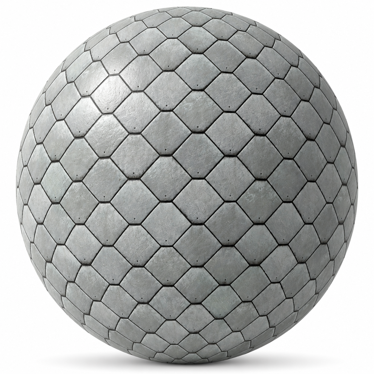 Hexagonal Gray Stone Texture