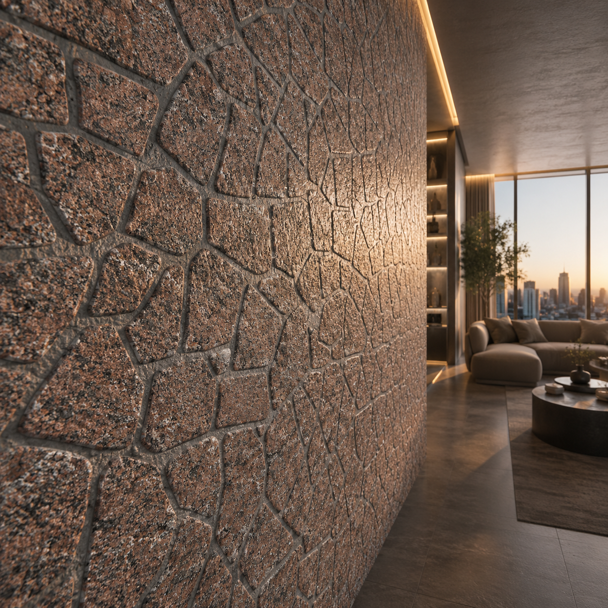 Reddish Brown Speckled Flagstone Texture 2