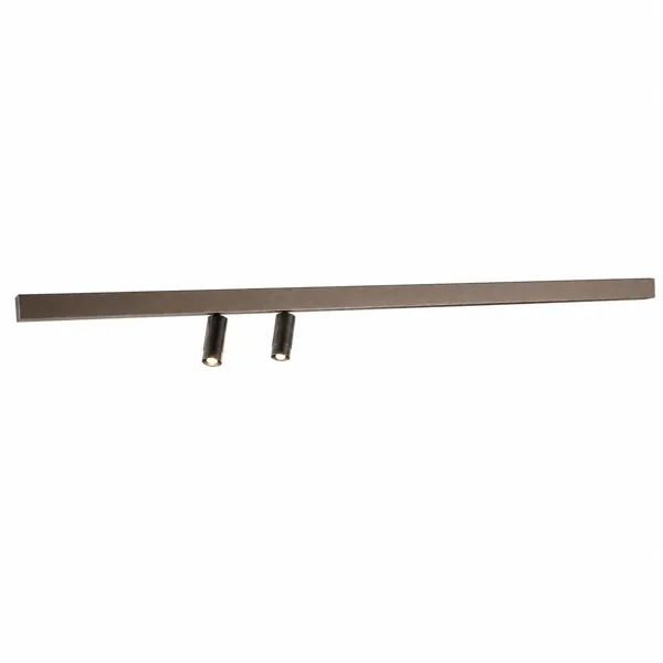 Bronze Linear Track Spot Light – Twin Angled Heads 3D Model