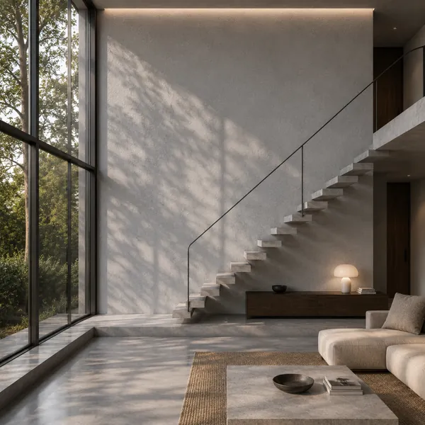 Light Grey Swirl Trowel Concrete Texture back
