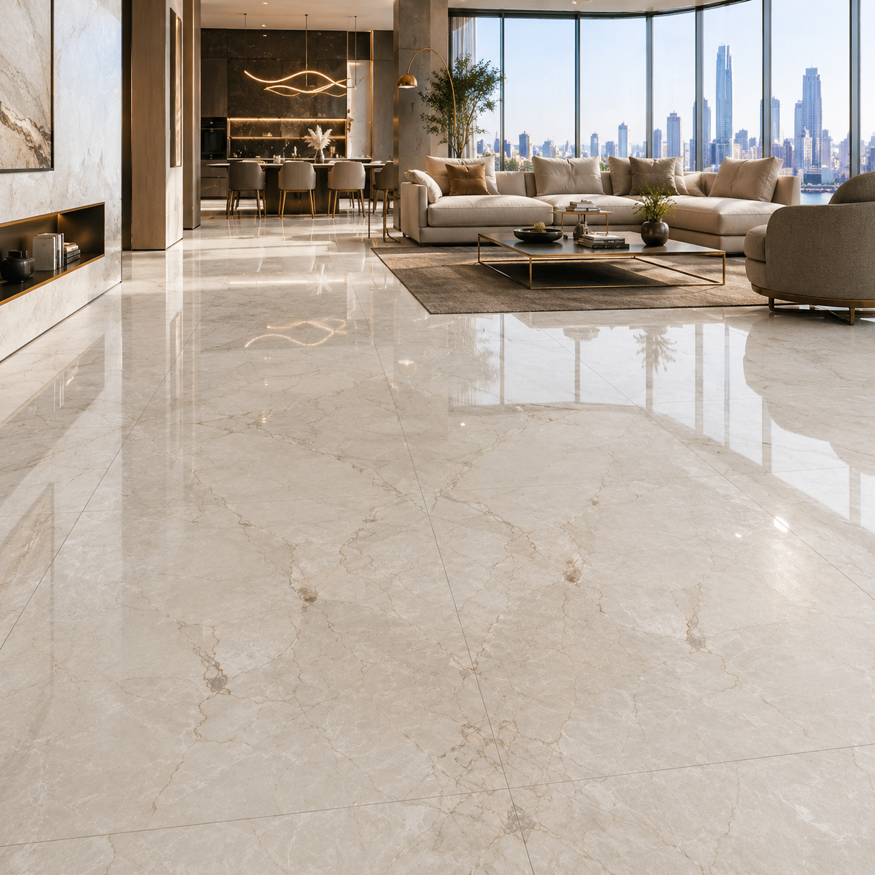 Ivory Ceramic Texture – Smoky Gray Fracture Veins Texture 2