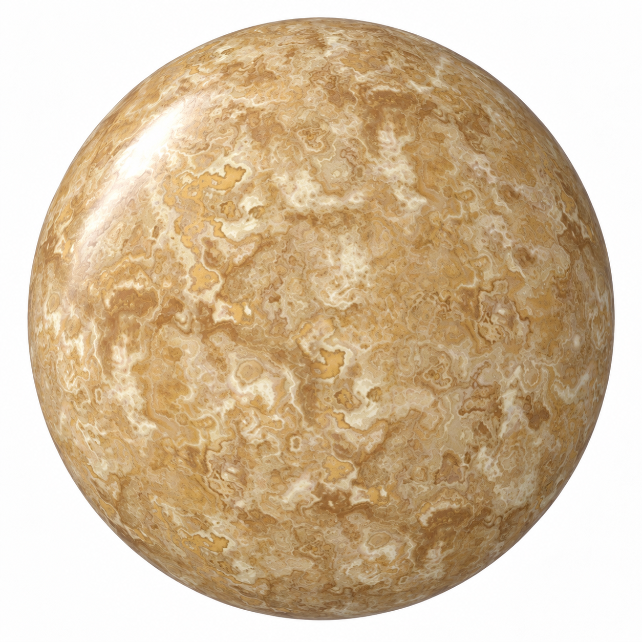 Warm Golden Cloud Vein Marble Texture 1