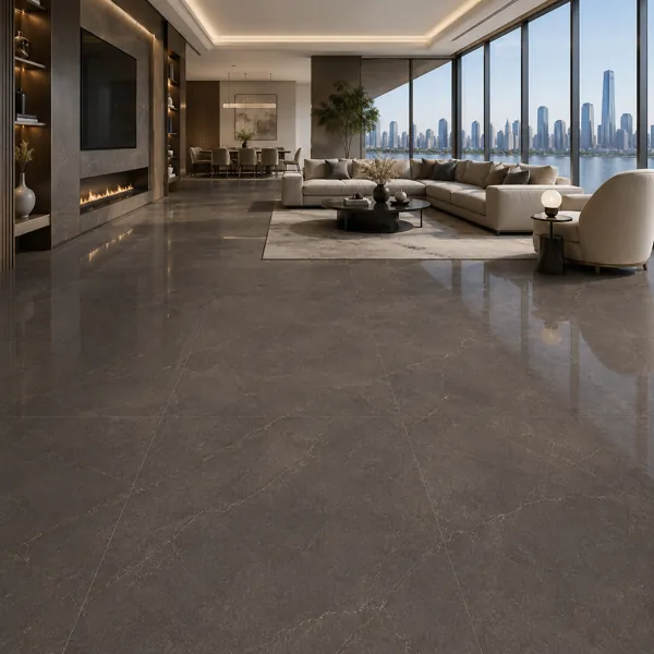 Dark Taupe Ceramic Texture – Fine Bronze Veining Texture back