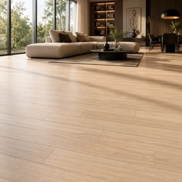 Pale Honey Long-Plank Wood Parquet – Soft Cathedral Grain back