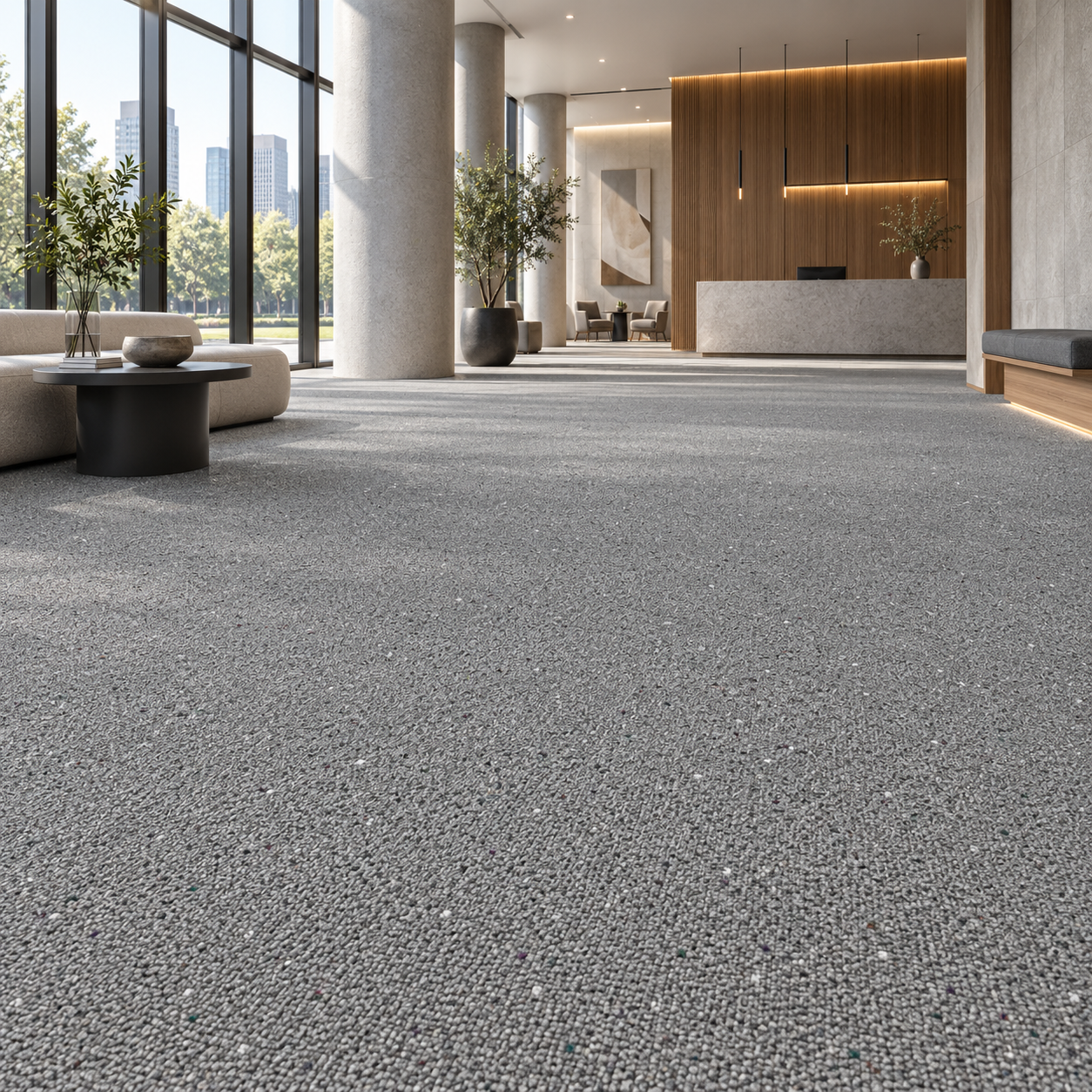 Cool Gray Fine Speckled Carpet Texture 2