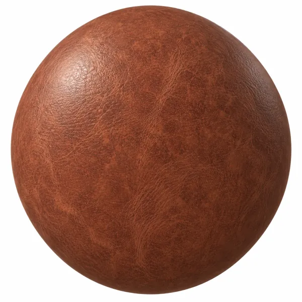 Burnished Cognac Veined Leather Texture