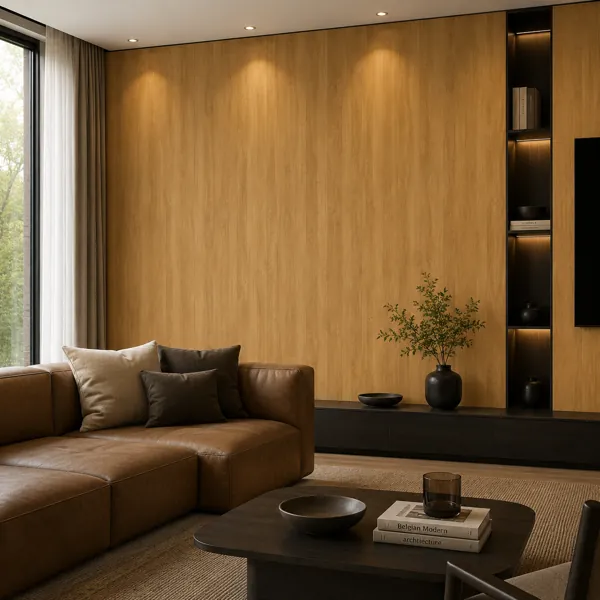 Golden Honey Wood Texture – Vertical Cathedral Grain Texture back