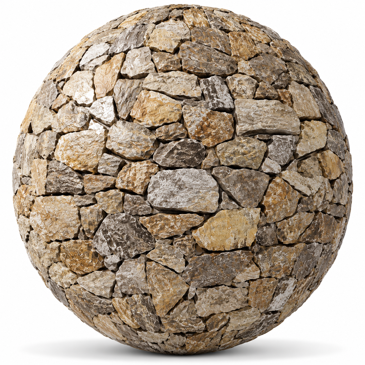 Rustic Limestone Wall Texture 1