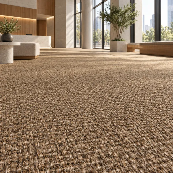 Dark Brown Rustic Coarse Weave Carpet Texture back