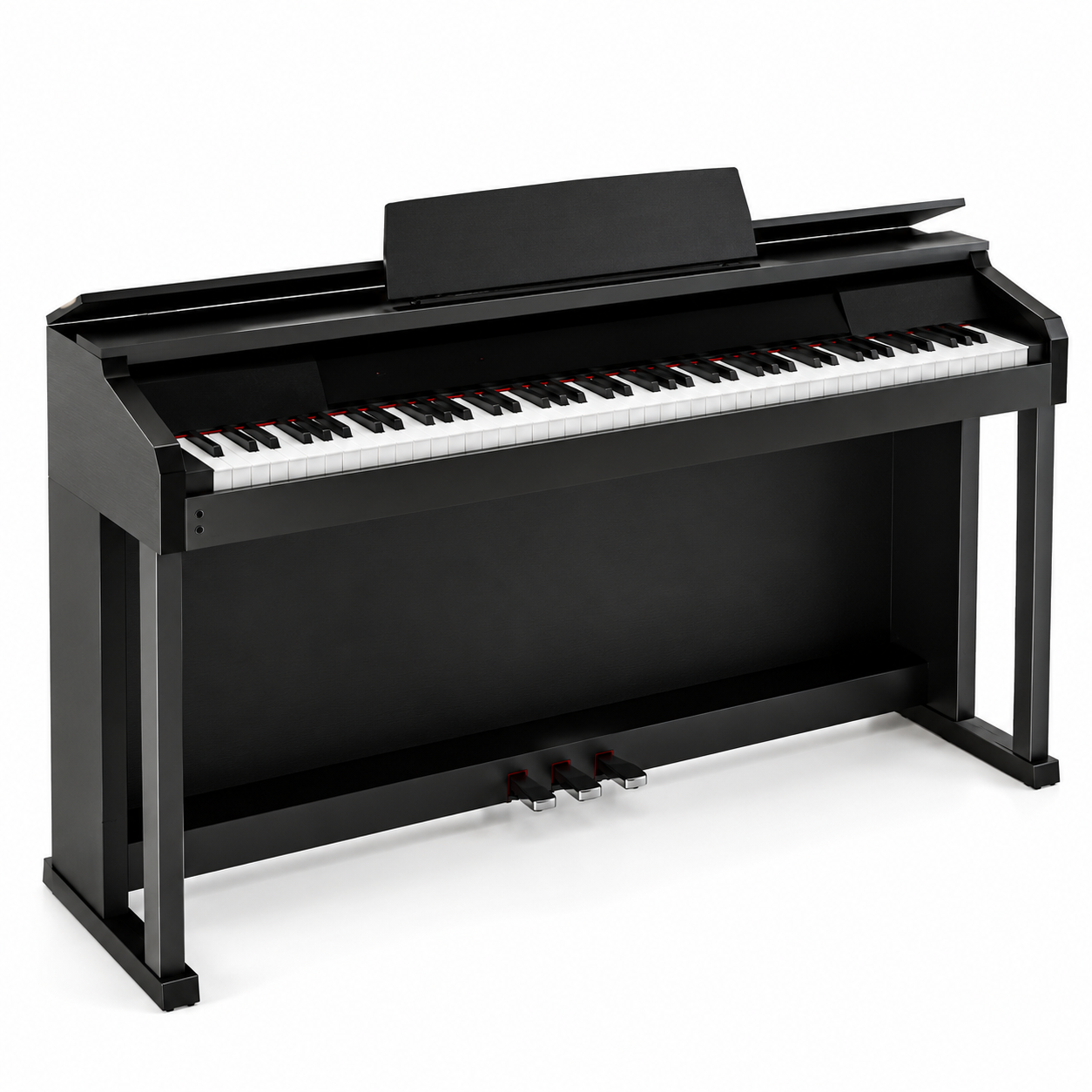 Modern Black Digital Piano 3D Model 1