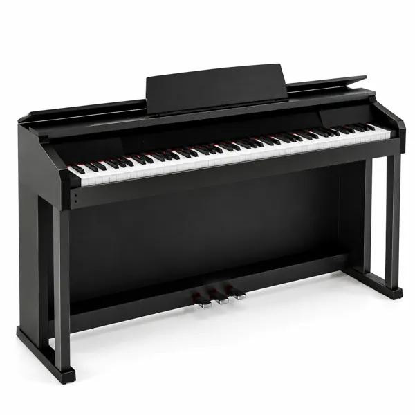 Modern Black Digital Piano 3D Model
