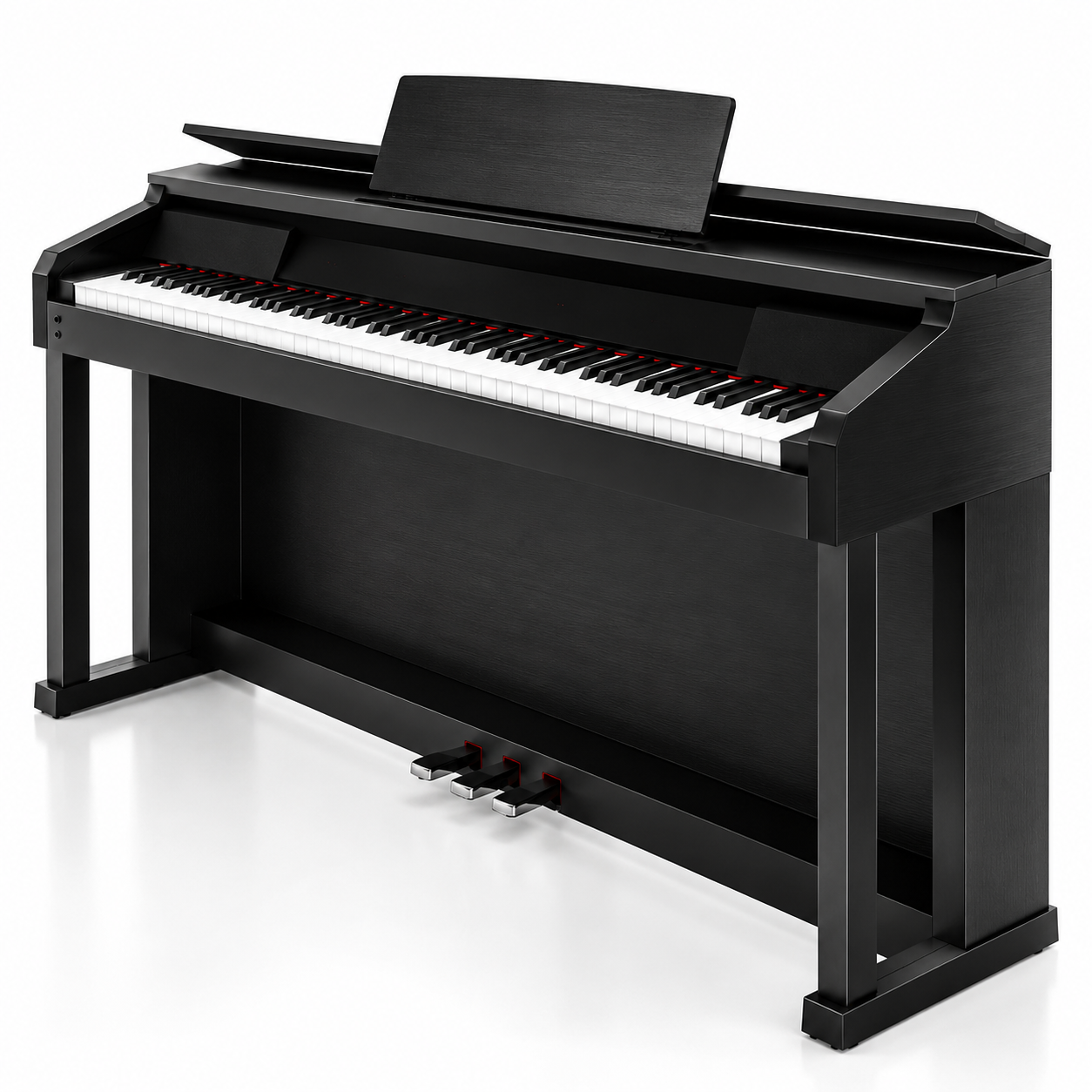 Modern Black Digital Piano 3D Model 3