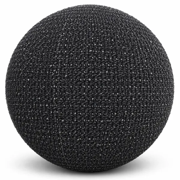 Charcoal Black Fine Ribbed Loop Carpet Texture