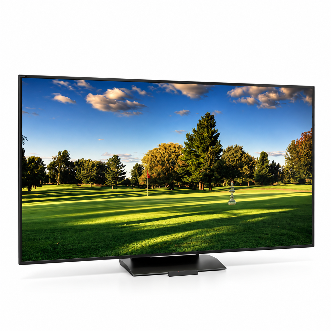 Central Pedestal Wide Screen TV 3D Model 1