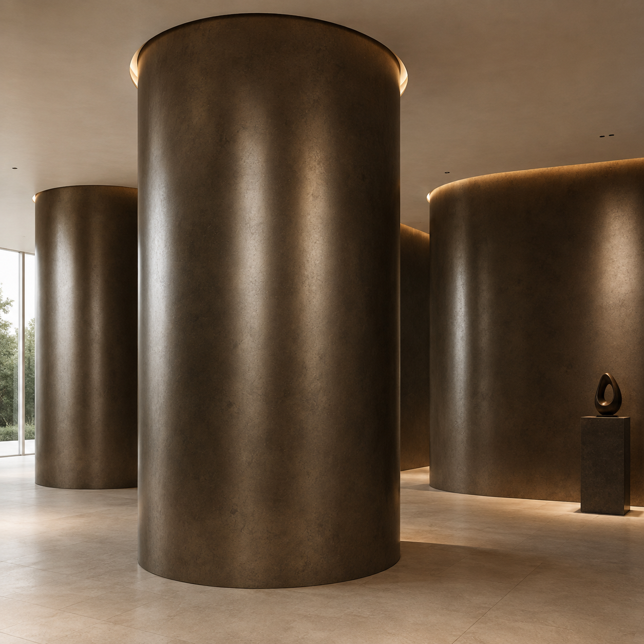 Aged Dark Bronze Patina Metal Texture 2