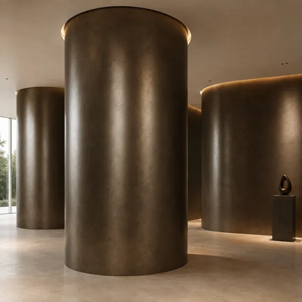 Aged Dark Bronze Patina Metal Texture back