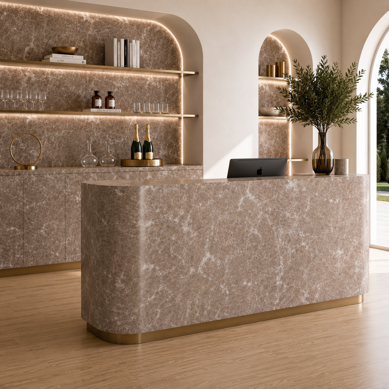 Taupe Spider Vein Marble Texture 2