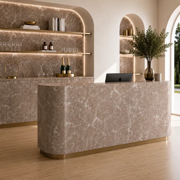 Taupe Spider Vein Marble Texture back