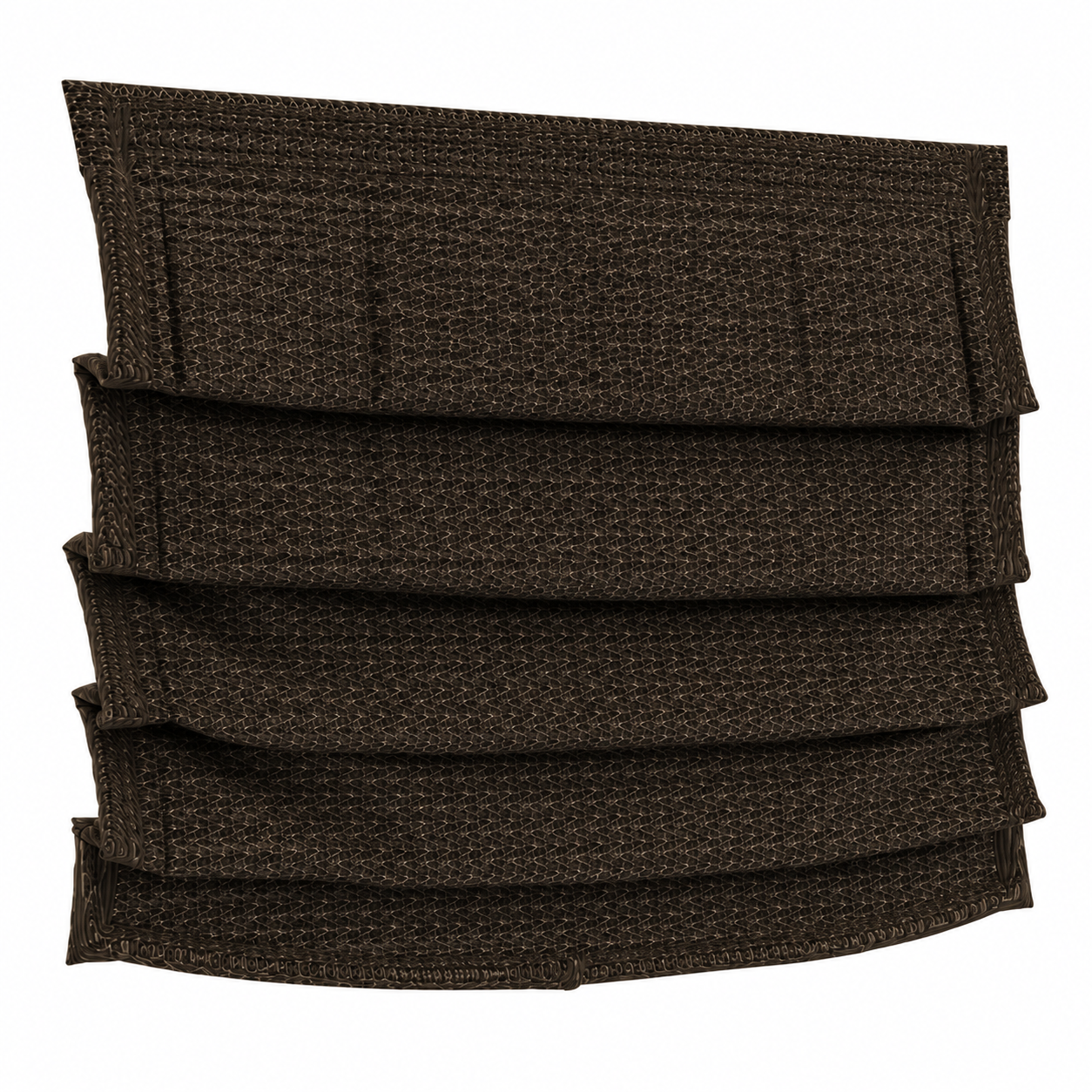 Textured Roman Shade Set 3D Model 7