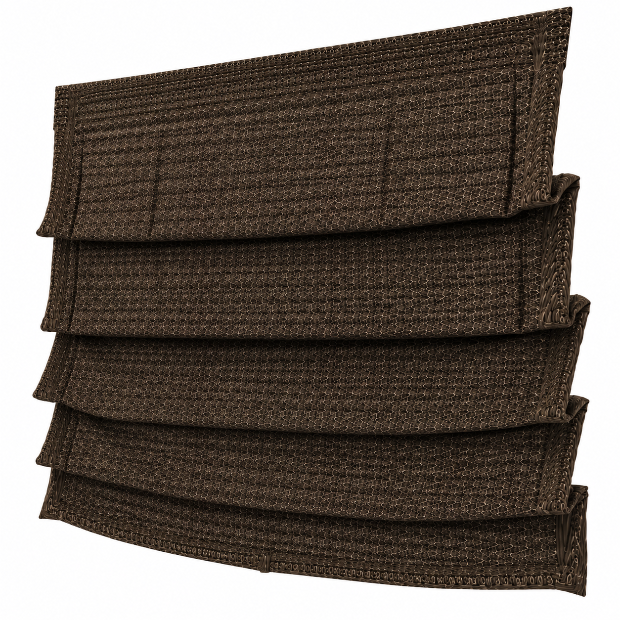 Textured Roman Shade Set 3D Model 8