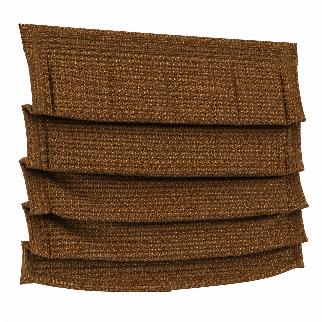 Textured Roman Shade Set 3D Model 3