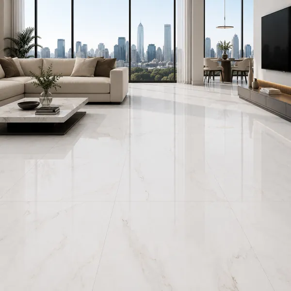 Ivory White Soft Gold Vein Ceramic Texture back