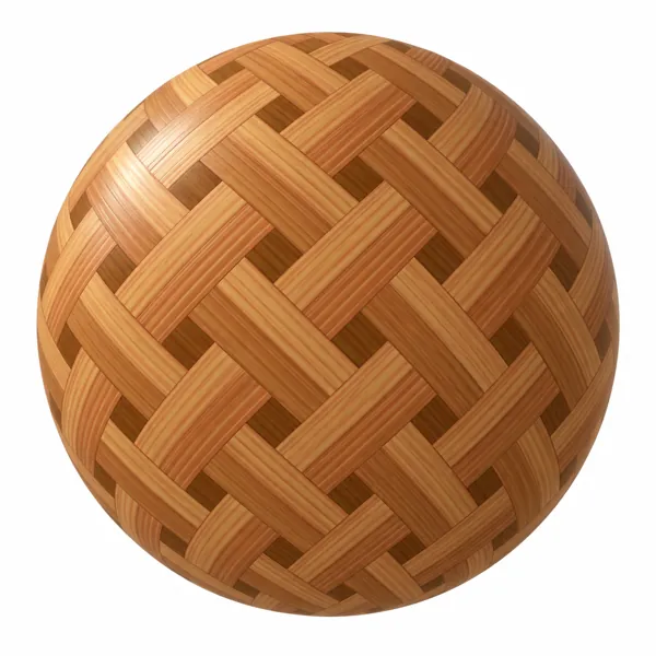 Honey Amber Basket Weave Parquet Texture