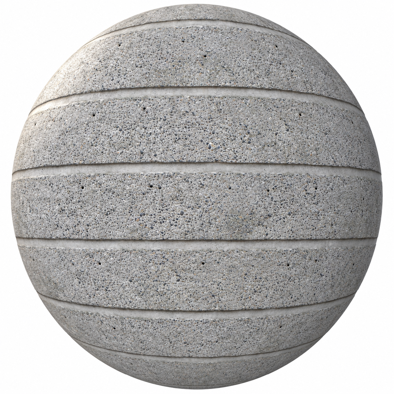 Speckled Gray Exposed Aggregate Horizontal Ribbed Concrete Texture 1