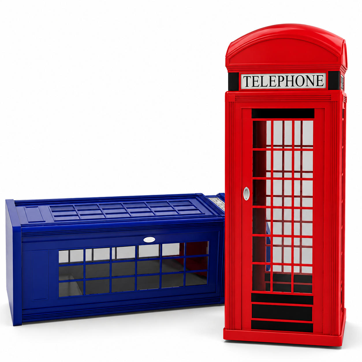 British Red Telephone Box 3D Model 3