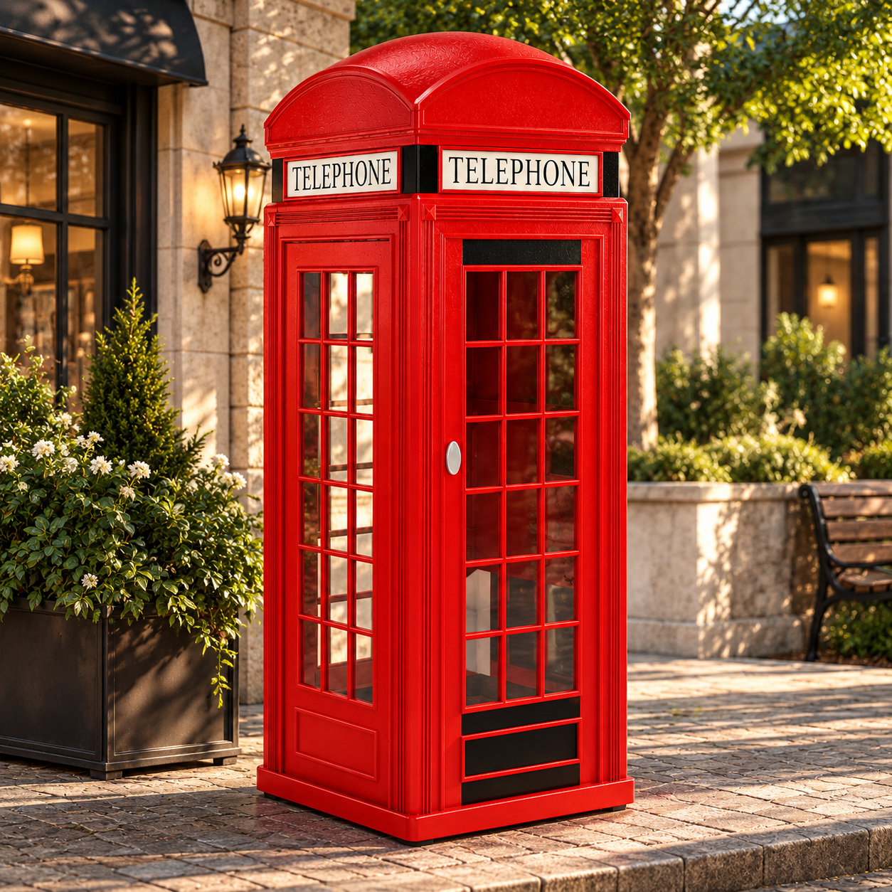 British Red Telephone Box 3D Model 2