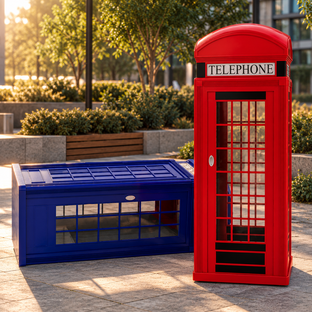 British Red Telephone Box 3D Model 4