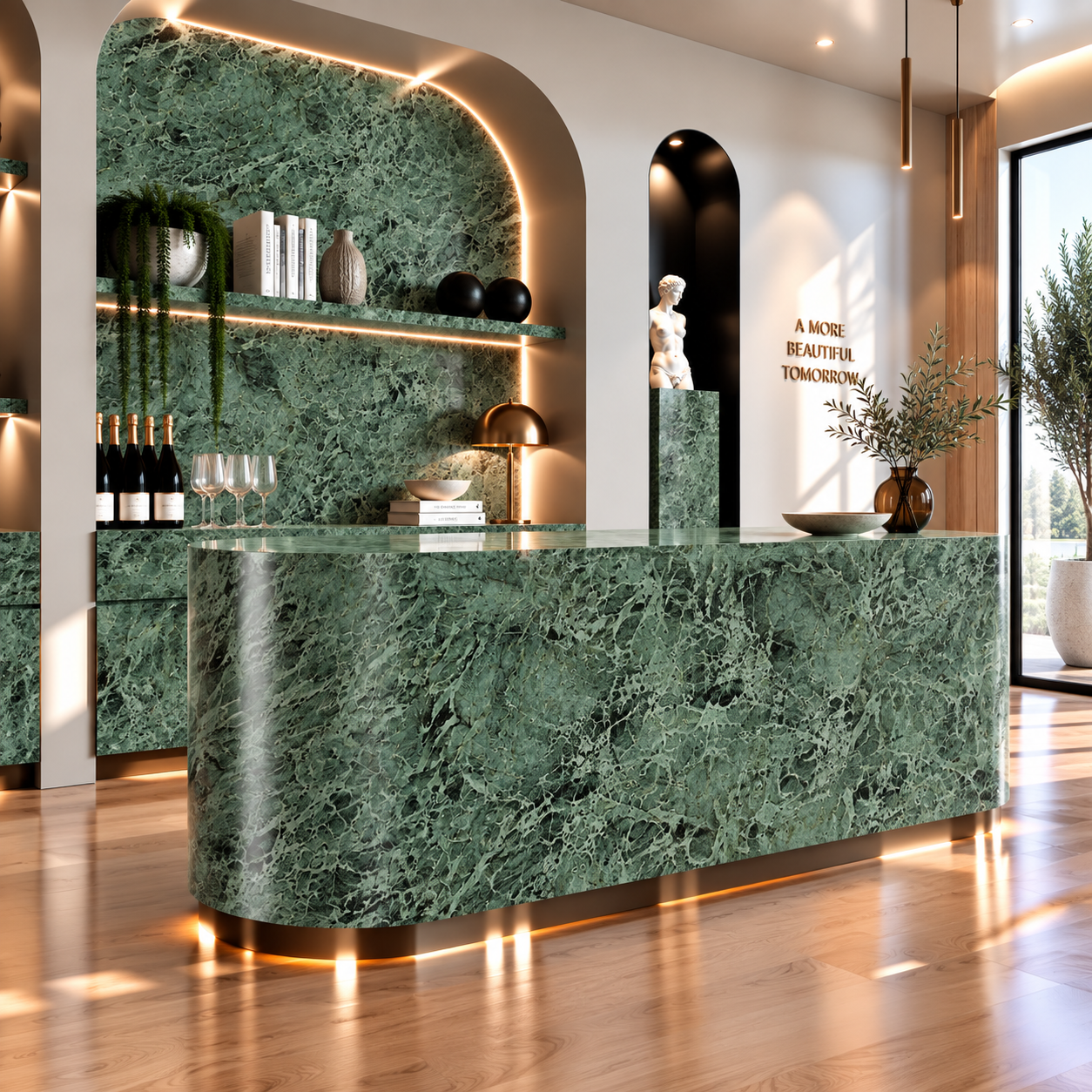 Sage Green Dense Mottled Marble Texture 2