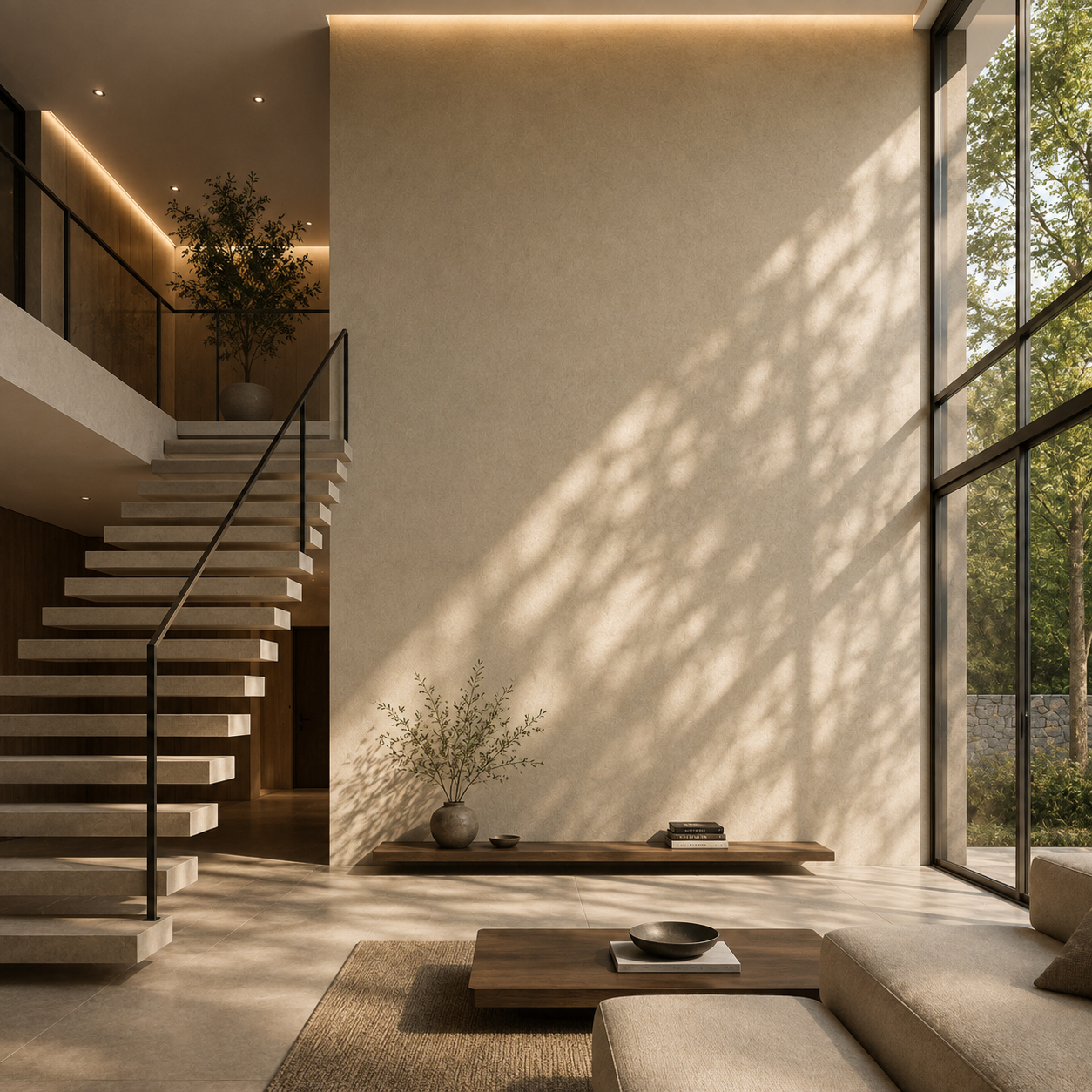 Warm Beige Fine Grain Concrete Texture 2