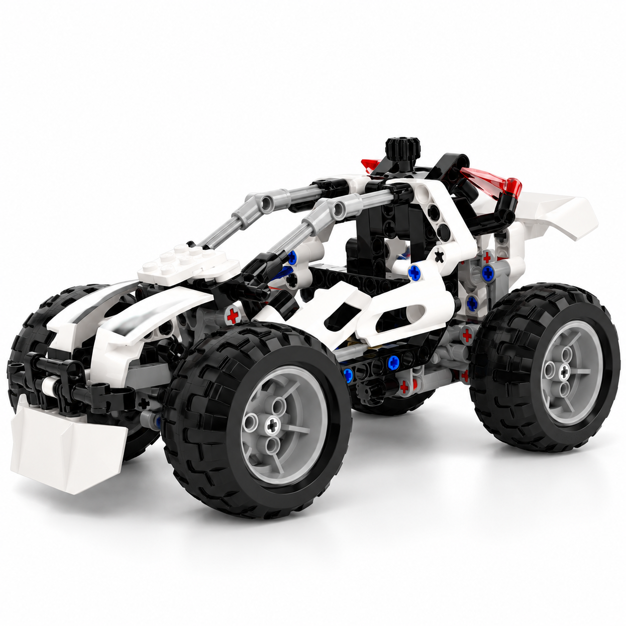 Building Block Off-Road Buggy Toy 3D Model 3