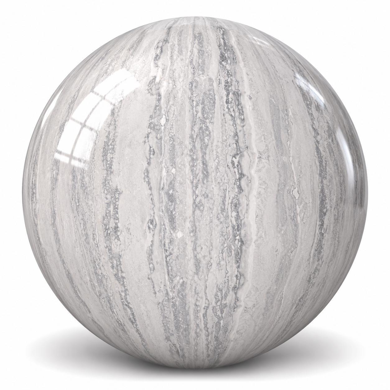 Pearl Grey Linear Travertine Effect Ceramic Texture 1