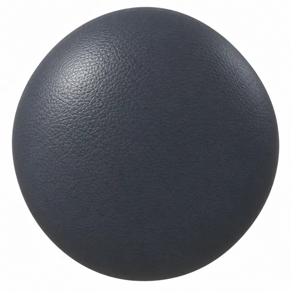Charcoal Blue Fine Grain Leather Texture