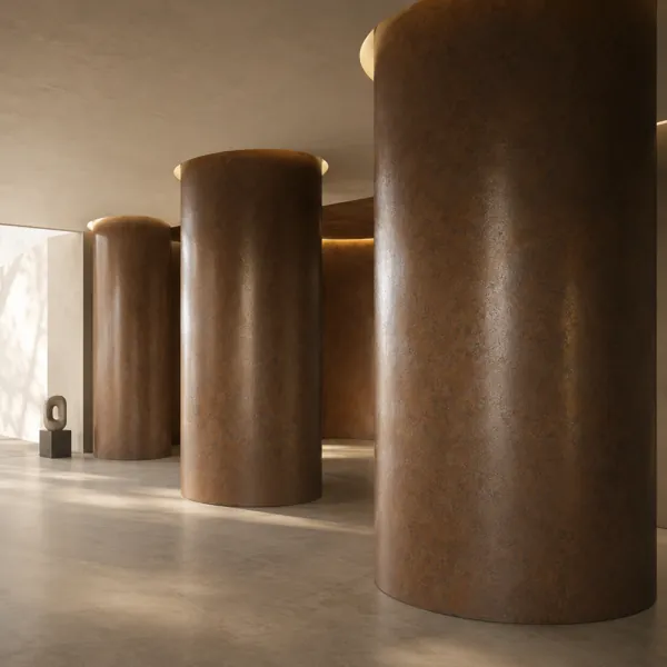 Warm Rust Brown Oxidized Metal Texture back