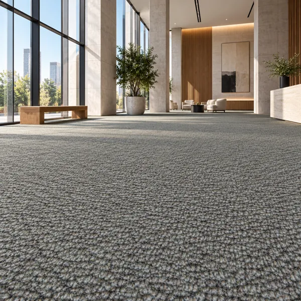Gray Brown Dense Loop Carpet Texture back