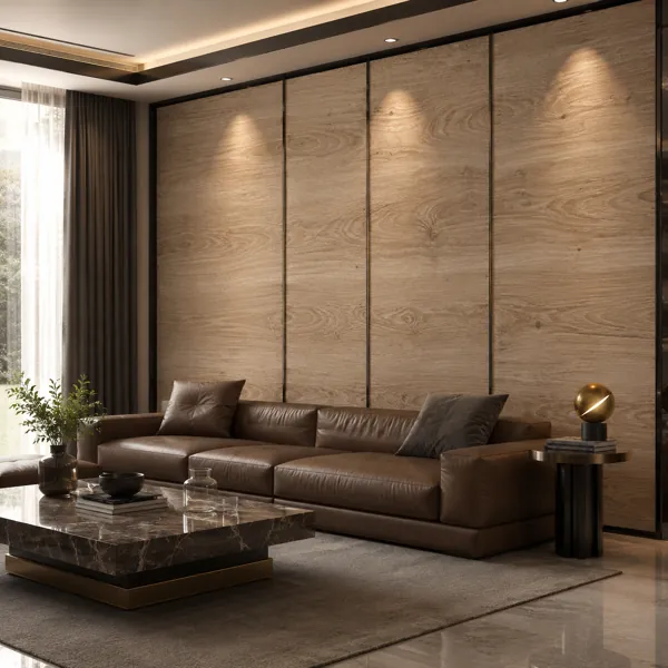 Light Beige Rustic Knot Grain Wood Texture back