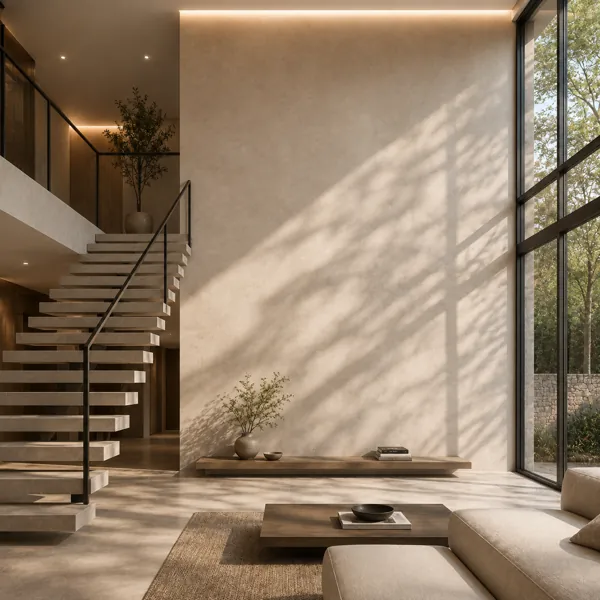 Light Sand Beige Mottled Concrete Texture back