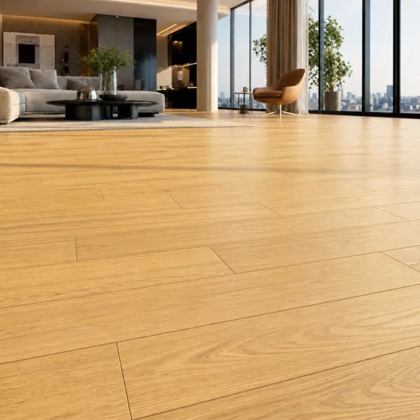 Golden Honey Long-Plank Wood Parquet back