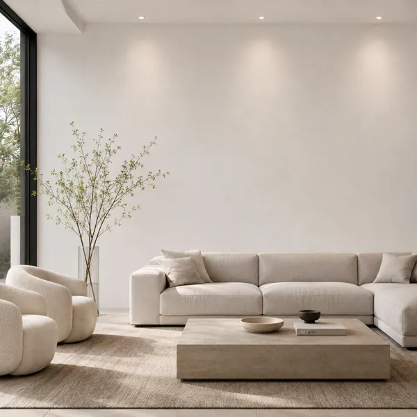Soft Porcelain White Smooth Plaster Texture back