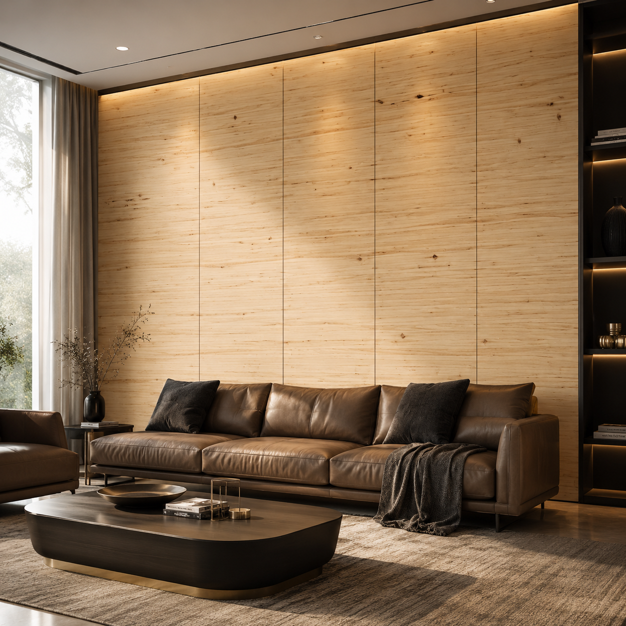 Light Honey Wood Horizontal Linear Grain Texture 2